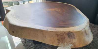 NO.52 log coffee table solid hardwood  acacia hardwood free delivery