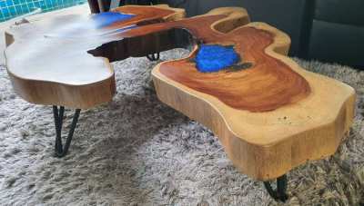 NO.54  Artistic log coffee table FREE DELIVERY