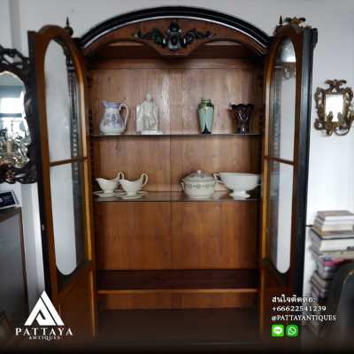 Antique Biedermeier display cabinet circa 1880