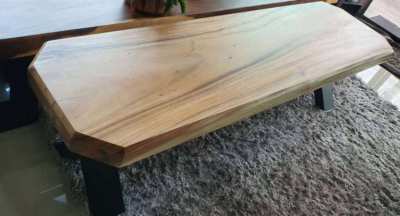 NO.56NEW DISCOUNTED ACACIA COFFEE TABLE SOLID 3 INCH FREE DELIVERY