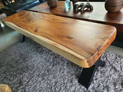 NO.57NEW DISCOUNTED ACACIA COFFEE TABLE SOLID 3 INCH FREE DELIVERY