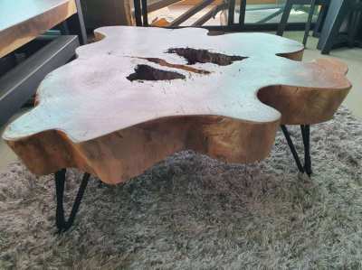 NO.51  Natural log coffee table unique and beautiful free delivery