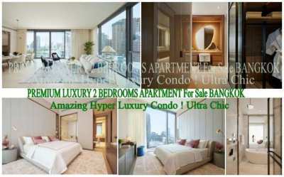 PREMIUM LUXURY 2 BEDROOMS APARTMENT For Sale in the Heart of BANGKOK 