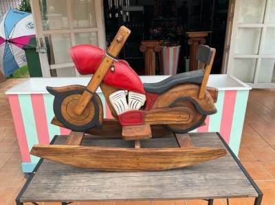 WOODEN ROCKING HORSE - CHOPPER BIKE