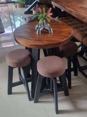 NO.92  DISCOUNTED NEW INDUSTRIAL ACACIA HARDWOOD DINING FREE DELIVERY