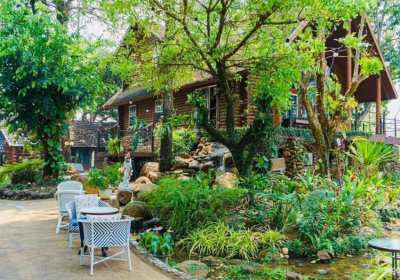 SELLING BUSINESS SMALL RESORT AND RESTAURANT GARDEN  IN CHINAG MAI