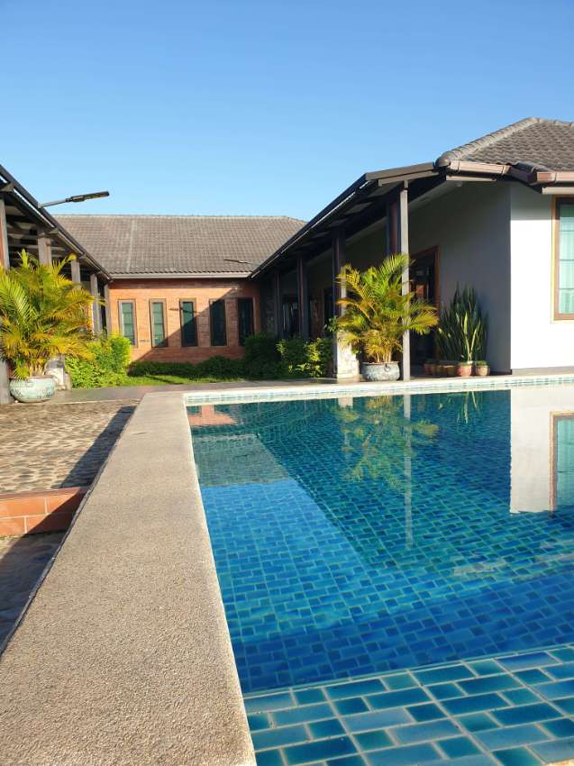 Roomy luxury villa with a private pool for sale.