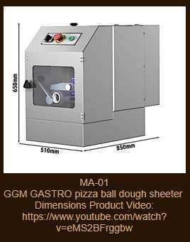 GGM GASTRO pizza ball dough sheeter, Stand included