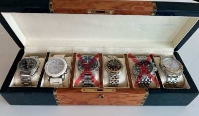 Seiko, Guess, Diesel watches for sale.