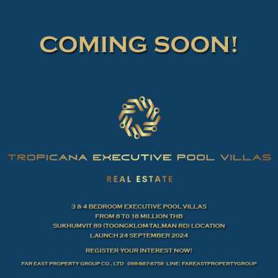 Tropicana Executive Pool Villas - Coming Soon! 