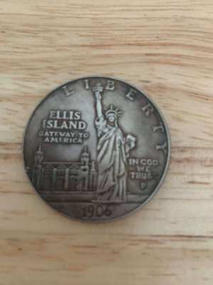 $1 US Ellis Island Coin.