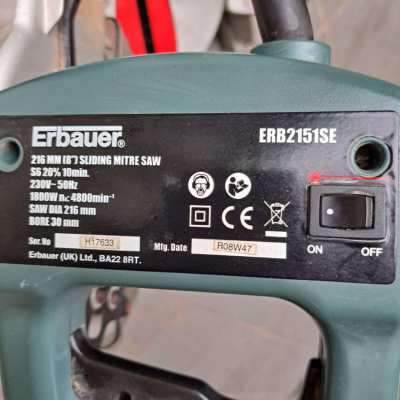 ERBAUER ERB 2151SE CHOP SAW 