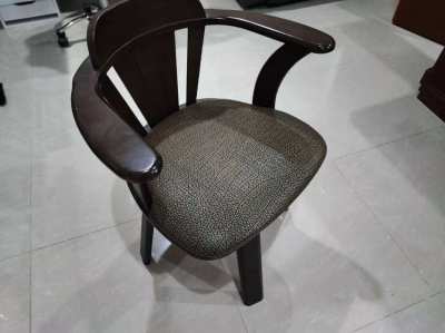 Swivel Arm Chair(Wooden)