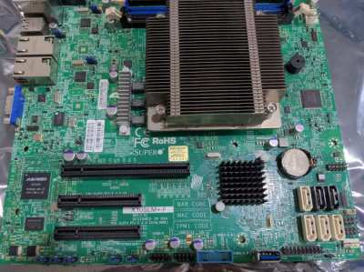 server motherboard Supermicro X10SLM+-F + CPU + RAM