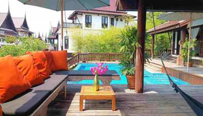 New price 6,500,000 THB for a 4 bedroom pool villa on Mae Phim Beach 