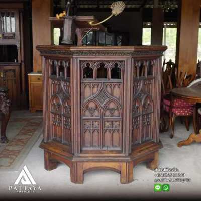 Antique Church Pulpit 