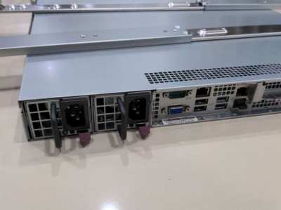 SuperMicro X12 1U server + rails