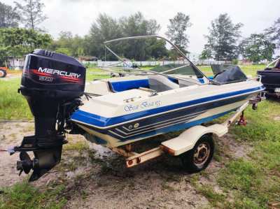 Seat Boat 155 + Mercury 90hp  Low Hrs using , for SALE !!! 149'000 thb