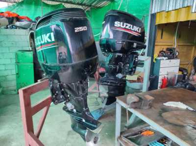 the Pair of Suzuki 250HP 4 stroke (1 good 1for repair) for SALE