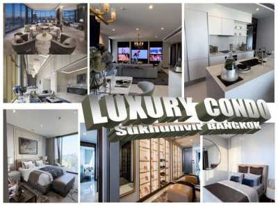 Near BTS / Sukhumvit LUXURY 3 BEDROOM APARTMENT For Sale in BANGKOK 