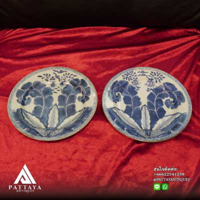 A pair of Kangxi dishes, dating from the Qing Dynasty (1661-1722)