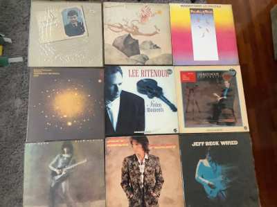 9 Assorted Rock Vinyl LPs