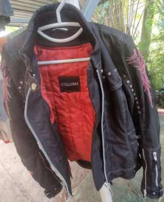 Brand new, Finnish made, Bling “Black Betty” ladies motorcycle jacket.