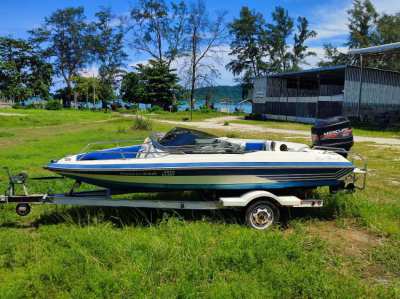 SpeedBoat 15.5 Ft + Mercury 90hp  Low Hrs using , for SALE !!!