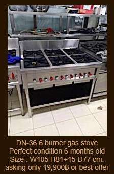 DN-36 6 burner gas stove