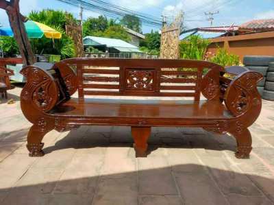 Very Unusual Burmese Sofa-Day Bed