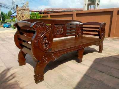 Very Unusual Burmese Sofa-Day Bed