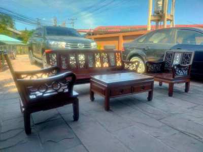 African Rosewood Ming Dynasty Style Sofa Set