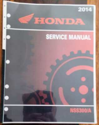 Honda Forza 300 (2013-2018) Service Manual in English