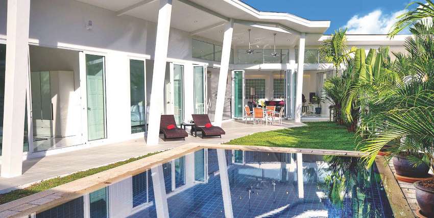 Private villa with swimming pool.  Quiet and not overlooked.