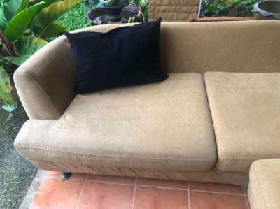 Large Sofa Corner with Pillows