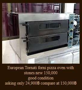 European Tornati forni pizza oven with stones