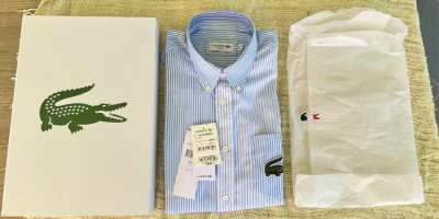 LACOSTE SHIRT - BRAND NEW - SIZE 41 - (L)