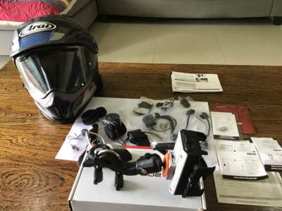 Arai XD4 Helmet and Sena Comms Kit and Accesories