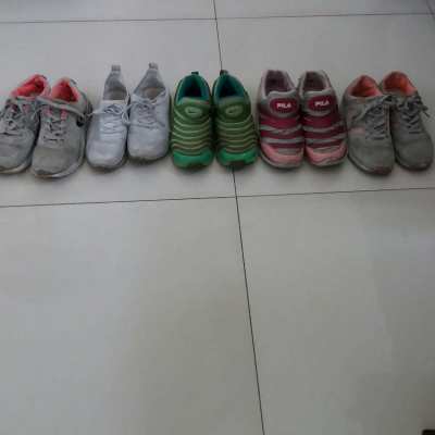 5 KID'S PAIR OF NIKE, ADIDAS, FILA, SNEAKERS