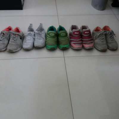 5 KID'S PAIR OF NIKE, ADIDAS, FILA, SNEAKERS