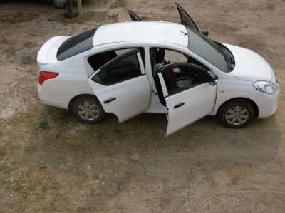 Nice white Nissan Almera,turbo,1200cc, only 71000km