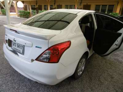 Nice white Nissan Almera,turbo,1200cc, only 71000km