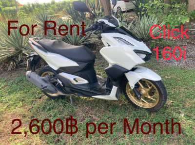 For Rent - 2,600฿ - Honda Click 160i