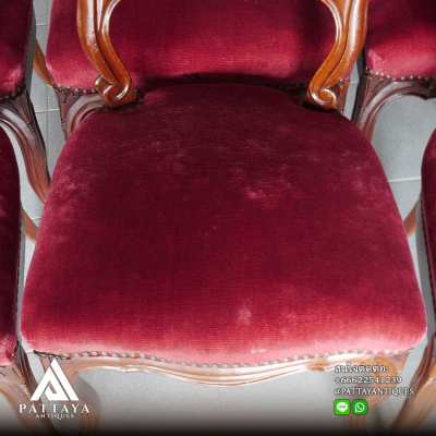 Set of 6 19th Century Balloon back Mahogany chairs