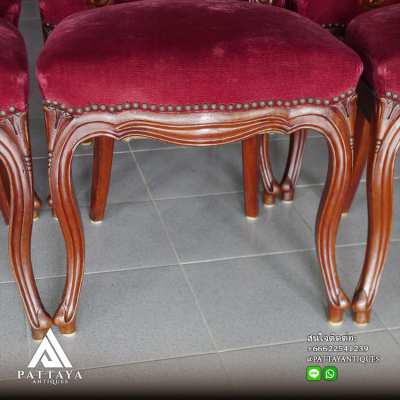 Set of 6 19th Century Balloon back Mahogany chairs