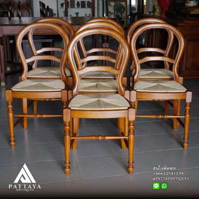 7 Louis Philippe style chairs 