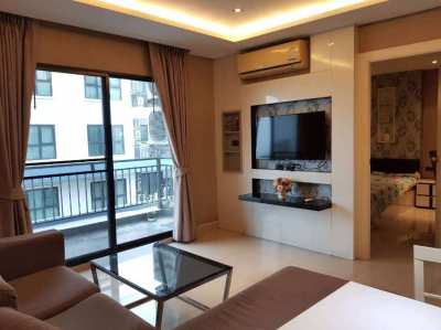 Condo 51 sqm Corner unit, High Floor for Rent Close to South Pattaya. 