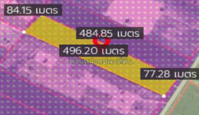 ขายที่ดินเปล่า พื้นที่สีม่วง 49 ไร่ อยู่ ถนนหมายเลข 36 อ.นิคมพัฒนา จ.ร