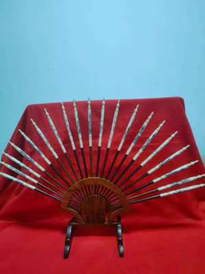 10 pairs Chinese chopsticks with a display stand and zodiac rests