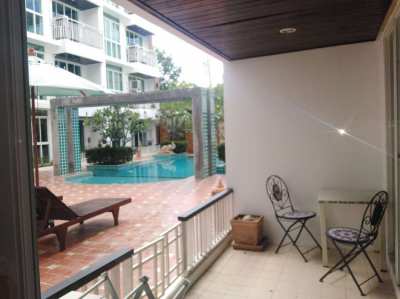 2Bedroom pool front financing foreign ownership GYM Rent own option   